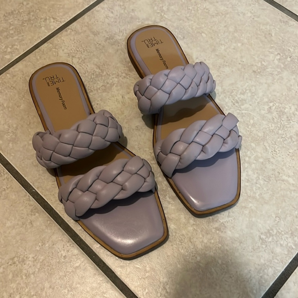 Purple sandals